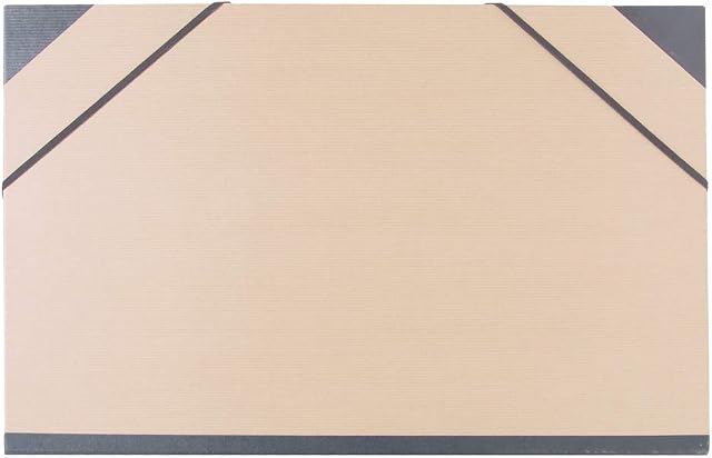 Clairefontaine - Ref 44100C - Kraft Art Folder - A3+ Size, Elastic Straps Closure, White Paper Lining, Acid Free - Suitable for Transporting Artwork - Brown