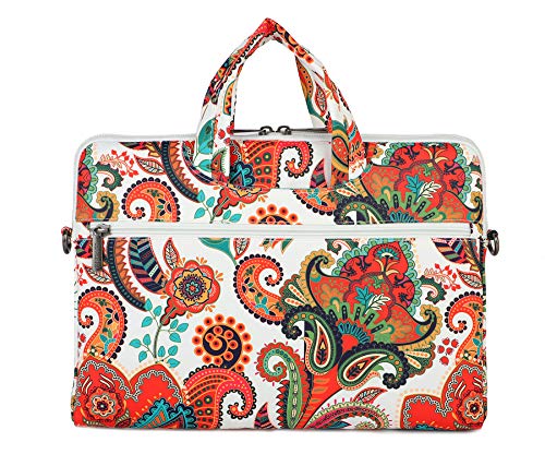 Canvaslove Paisley Pattern Lightweight Waterproof Laptop Shoulder Bag Sleeve Case for MacBook Pro 16 inch and 15.6 inch-16 inch Laptop by Canvaslove - Used condition - Image 8