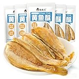 Premium Yellow Fish Crisps - Crispy Fish Snacks - Ready-to-Eat Asian Seafood Treat 5Pack