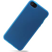 Premium Frosted Matte TPU Soft Gel Case Back Cover Skin for Apple iPhone 5 5th 5G Blue