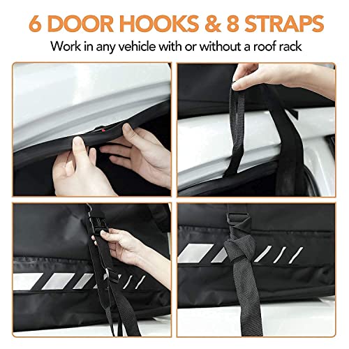 Heytrip Waterproof Rooftop Cargo Carrier With Non-Slip Bottom, Reflective Strips For Vehicles With Racks Or Without Racks #TOP5