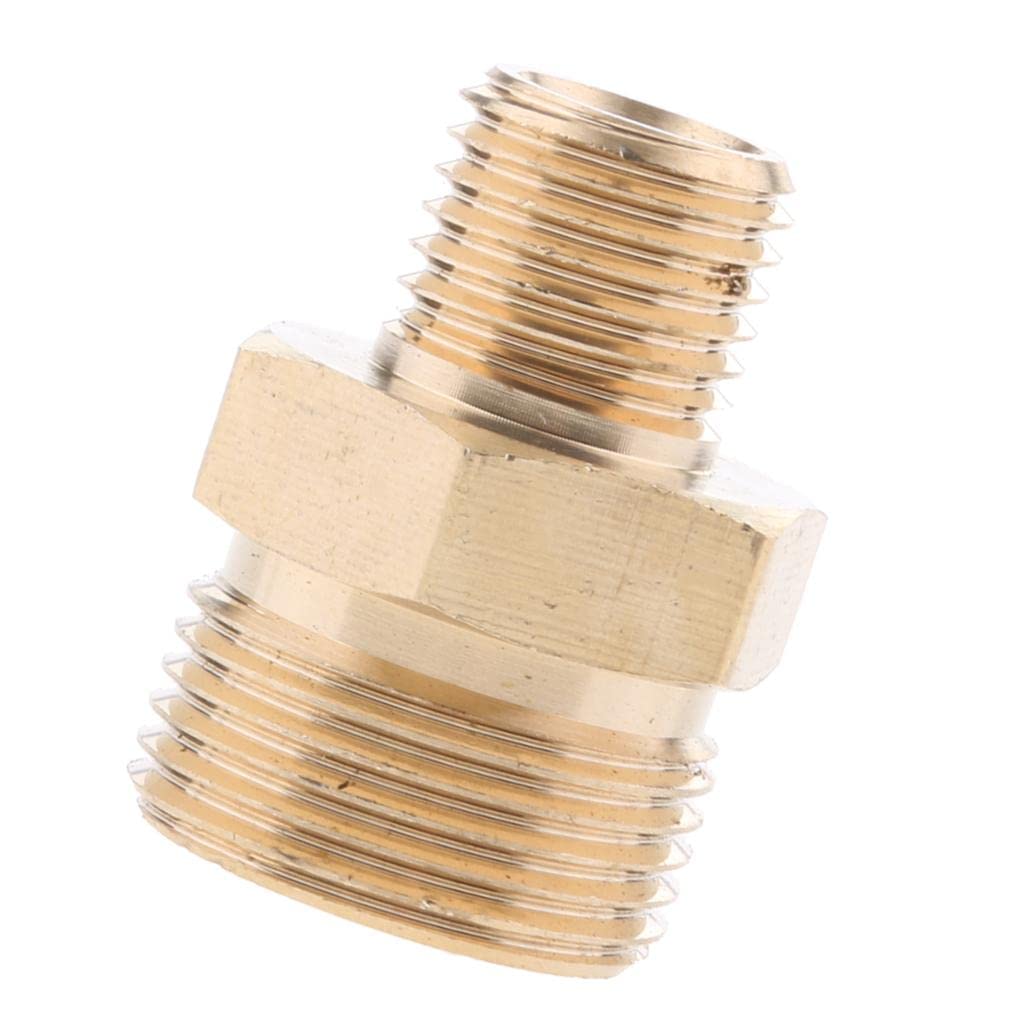 Pressure Washer Swivel Brass Hose Adapter Connector 22mm M to 14mm M|1 Piece Brass Connector| Pressure Washers| Outdoor Power Equipment | Yard, Garden & Outdoor Living |Home & Garden-image-39