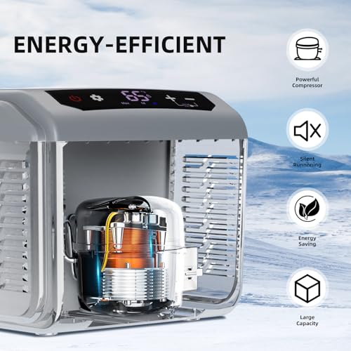 Antarctic Star Car Refrigerator, 12 Volt Car Fridge, 16 QT Portable Freezer Compressor Electric Cooler For Car, Control Panel with Lock, -4℉-68℉ 12V DC & 100V AC for Car/RV/Camping/Travel by Antarctic Star - Image 6
