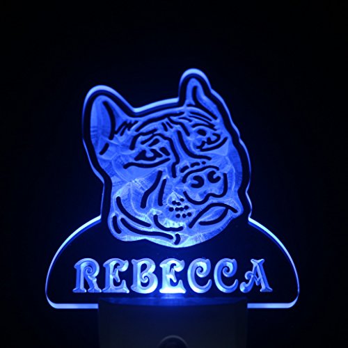 Lámpara de noche LED con sensor día/noche personalizable miniatura 1