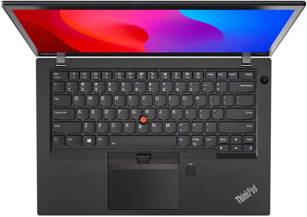 Lenovo Thinkpad T470s 14 Inches Business Laptop Computer, Intel Core i7-7600U, 8GB RAM, 256GB SSD, USB 3.1 Gen 1, Thunderbolt, Windows 11 Pro (Renewed)