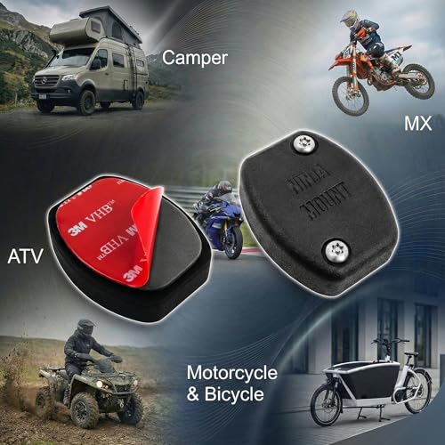 NINJA MOUNT® anyTag – Universal Halterung für Apple® AirTag, 3M Klebebefestigung, Diebstahlschutz, Unauffälliges Design für Fahrrad, Motorrad, Wohnmobil & Co.