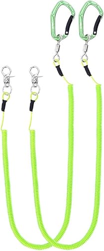 Miniatura 11 de HERCULES M4 Fishing Lanyard, Fishing Pole Tether, Kayak Paddle Leash, Heavy Duty Retractable Coiled Lanyard for Fishing, Rods, Pliers, Boating