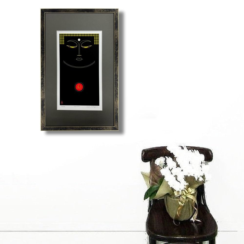 Amazon.co.jp: 中川学 阿弥陀如来 ジクレー 版画 人物画 仏画 仏