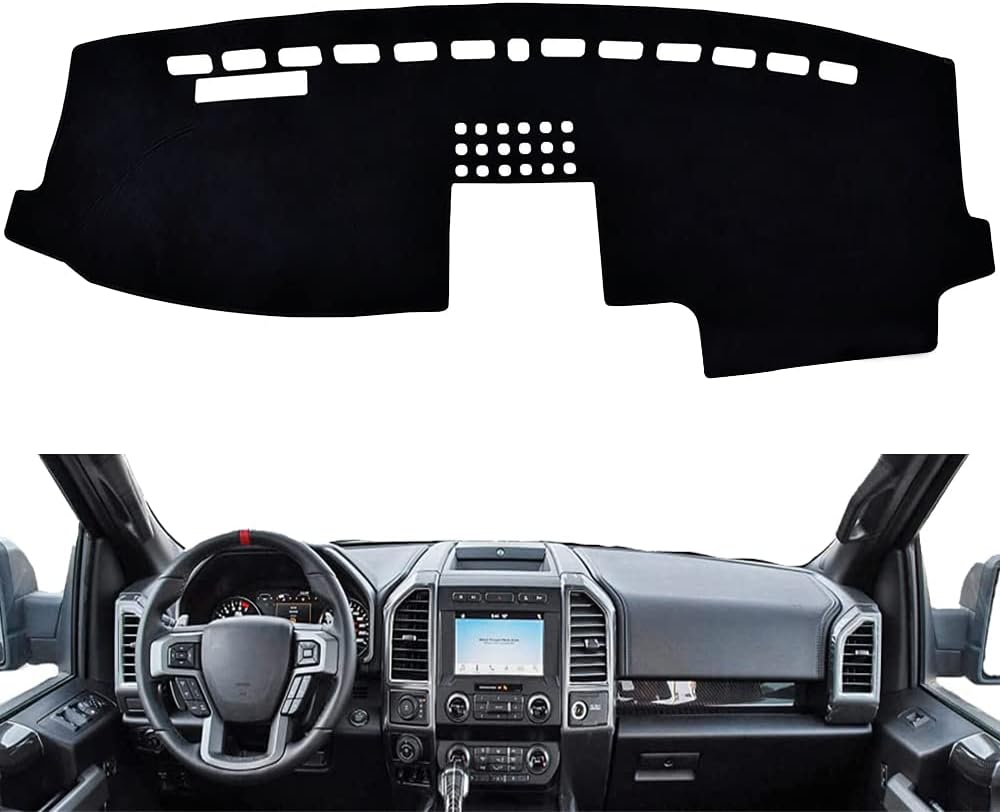 Flannel Dashboard Dash Cover Nonslip Car Dash Board Mat Compatible with Ford F-Series F-150 F150 P415 MK12 Lobo 2009-2014