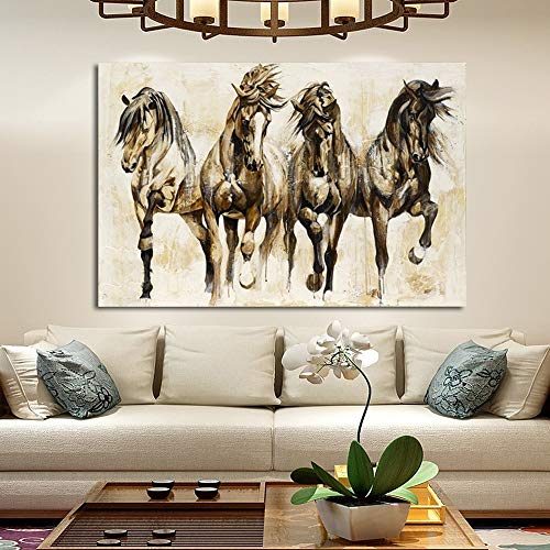 Affiche de danse de cheval marron pour salon rétro chic - 2