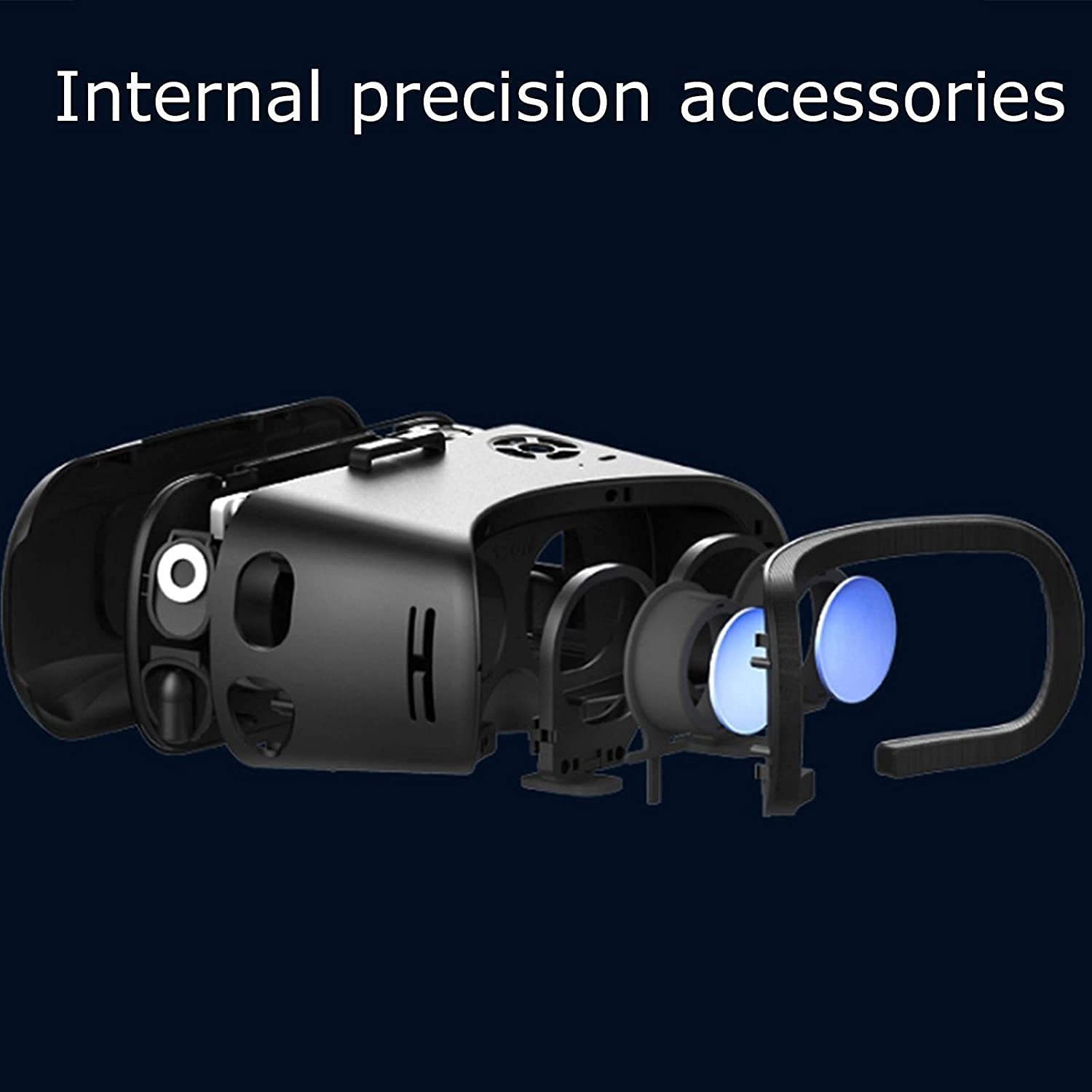Gafas de realidad virtual, VR All-in-One Machine Game WiFi Panorámica auricular 3D con diseño de disipación de calor, distancia interpupilar Ajuste independiente Doble ajuste y cómodo para us