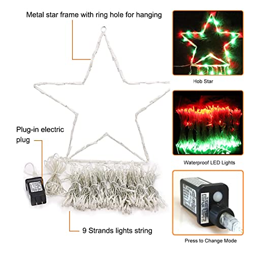 Danli Christmas Decorations Christmas String Lights Outdoor, 320 Led Star Lights With Timer [8 Mode/Ip44 Waterproof] Fairy Lights, 9X12Ft Topper Lights For Xmas New Year Garden Home #TOP5