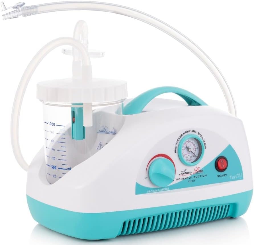 ArmoLine Portable Suction Unit Machine 30L/min Flow Speed Ear Suction Ear Wax Cleaning Medical Extractor Home Care Table Balgamum Mucus