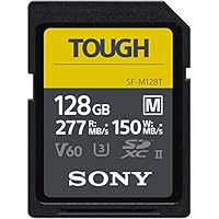 Sony SF-M series 128GB TOUGH UHS-II SD Card, Black