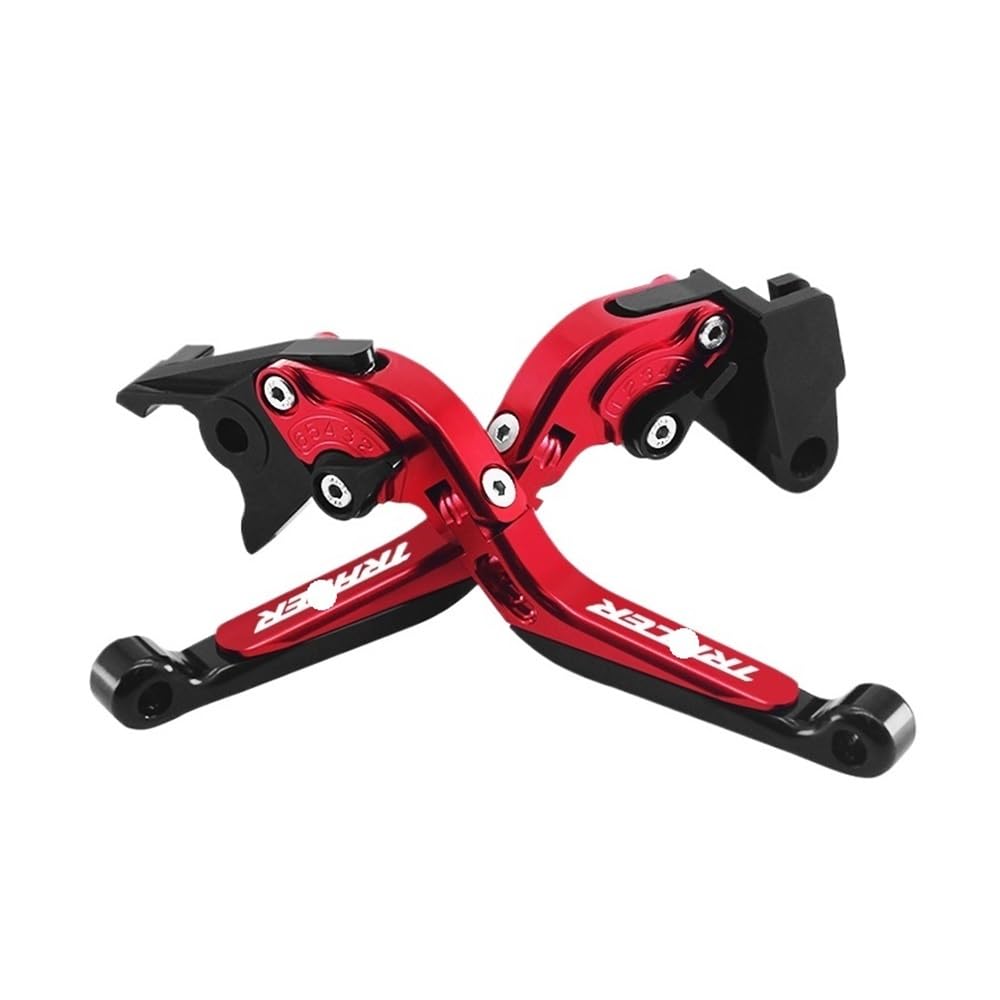 Xgdsetsrg Red Tracer Motorcycle Cnc Adjustable Folding Extendable Brake Clutch Lever For Ya&Maha Tracer 7 7Gt Tracer Tracer7gt 2021 2022 2023