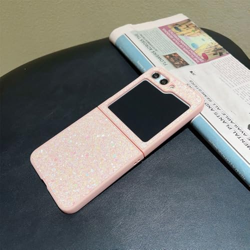 Coque Galaxy Z Flip4 rose pailletée parfaite pour vos soirées et selfies