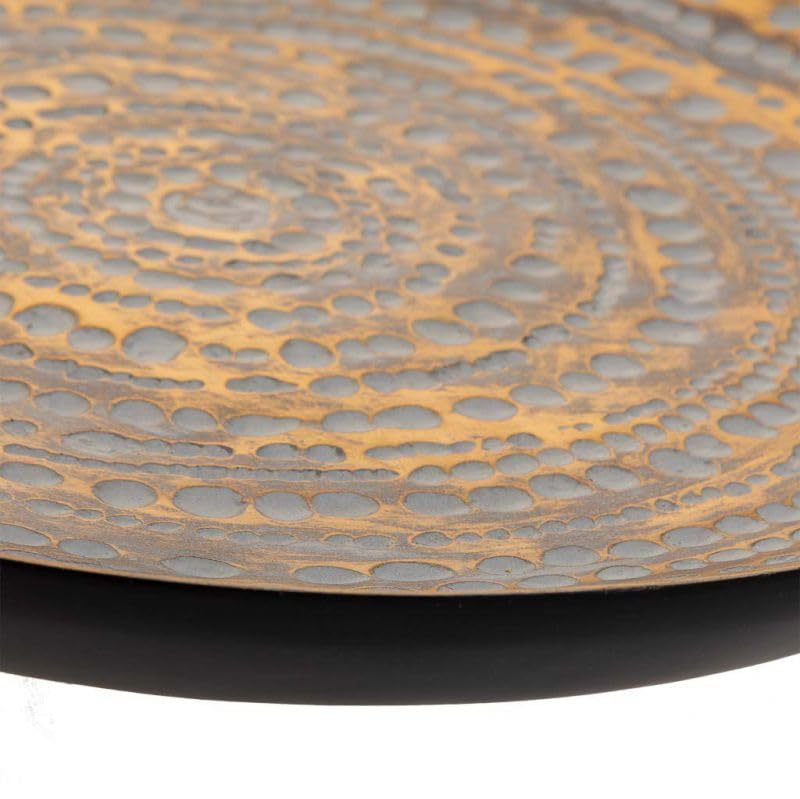 Centro de mesa en polyrésine marron objet déco design haut de gamme