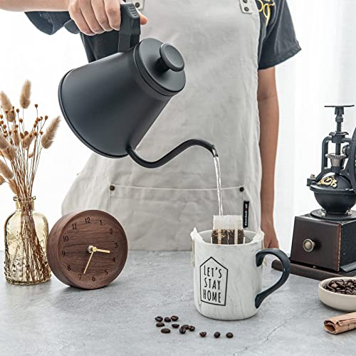 Kanmart Pour Over Coffee Kettle Barista's Choice Works On Stove And Any Heat Source Stove Top Pour Over Kettle Gooseneck Teapot With Precision Pour Spout(1.2L, 40Oz) (Black) #TOP5