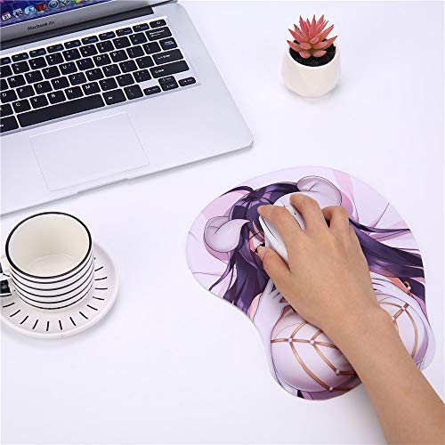 Boo Ace Overlord New Albedo 3D Mousepads Girl Anime Mouse Pads With Wrist Rest 2Way Skin (Overloard New) #TOP5