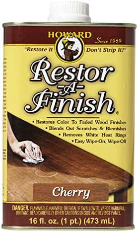 Howard Restor-A-Finish Golden Oak RF3016 Restore The Original Finish Remove Heat and Stain Marks on Wooden Furniture 473ml