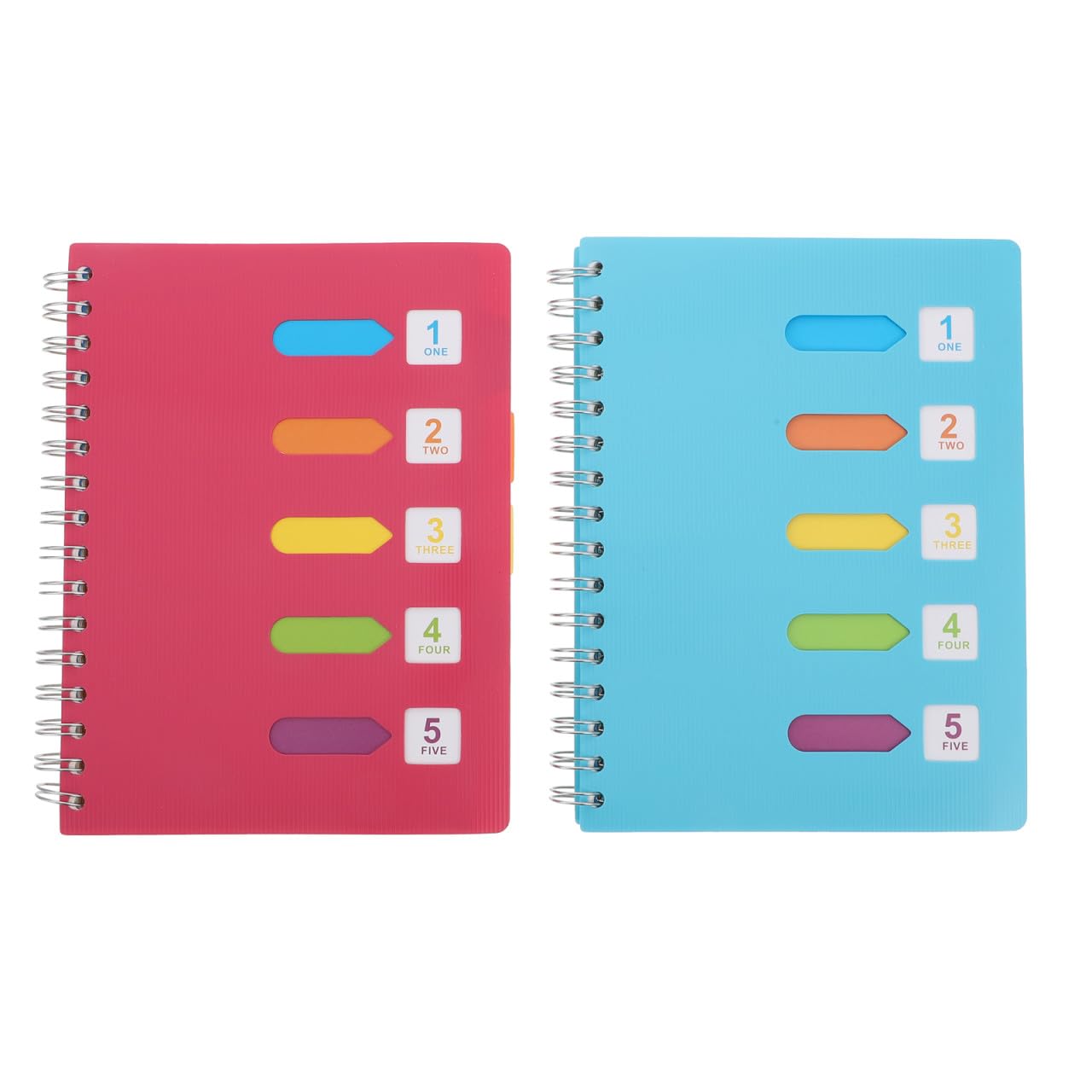 Carnet de Notes à Spirale A5, Lot de 2, Papier, Écriture et Journal