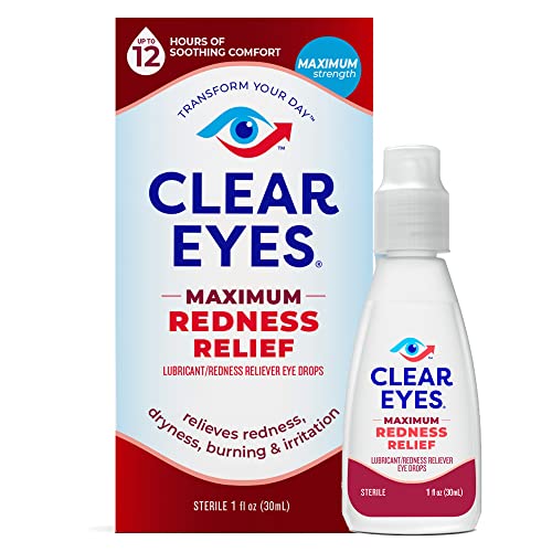 Clear Eyes Maximum Redness Eye Relief Eye Drops, 1 Fl Oz (Pack Of 3) #TOP3
