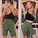 SZKANI Scrunch Butt Lifting Seamless Shorts for Women High Waist Tummy Control Workout Biker Shorts Booty Lifting Leggings((E)-Olive Green(1),Medium)