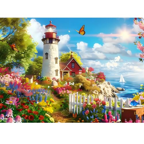 500 Pieces Puzzle for Adults Lighthouse Jigsaw Puzzle 500 Pieces