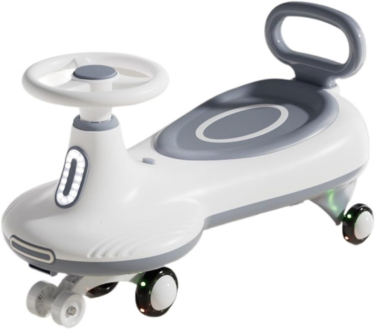 Twist car Wiggle Car for Kids Ride On Toy with Music Lights Flashing Wheels Swivel Car for Toddler Boys Girls Ride on Toy(Grey)