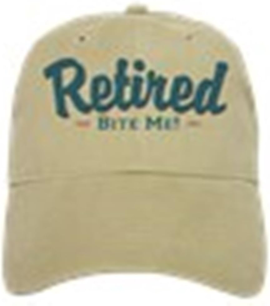 CafePress Funny Retired Bite Me Retirement Cap Adjustable Baseball Cap