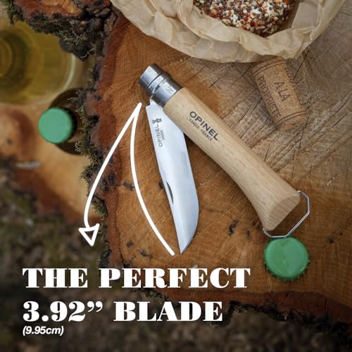 Opinel Taschenmesser No. 10 mit Korkenzieher und Kapselheber