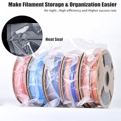 Image of 3D Filament Vacuum Sealer for Filament Storage Bags, Auto Completely Sealed, No air Leakage, 3D Printer Filament Storage Bags 30Pcs Vacuum Sealed Kit with 30 Desiccants