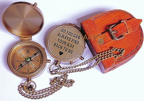 Aasiya So You Can Always Find Your Way Back Home”, Camping Compass Engraved With Gift Compass For Birthday, Anniversary, Graduation Day, Valentine’s Day, Baptism Gifts, Inspirational Gift #TOP1