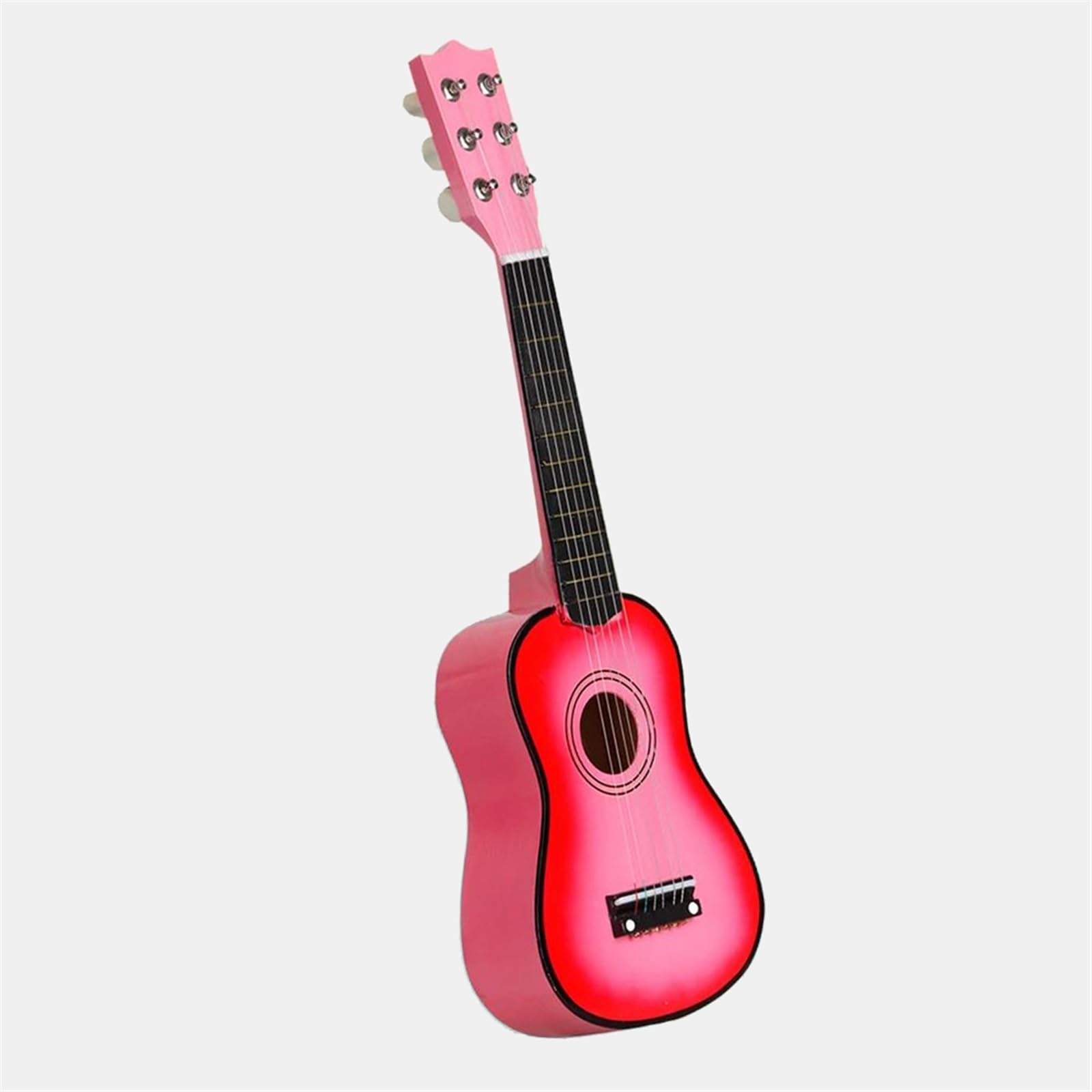 ukulele 21-calowa Lipa Ukulele 6 Strun Mała Gitara Basowa Instrumenty Muzyczne(Pink)