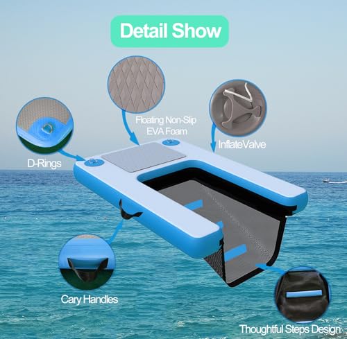 Scaletta Per Cani Da Barca Barca Galleggiante Con Scaletta Per Cani, Scaletta Galleggiante Per Cani In Schiuma Eva Antiscivolo Con Rampa Per Barca Per Cani Per Piscine, Moli, Mare E Spiagge, Rampa Gon - 8