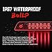 MARLBSTON High Mount Stop Third Brake Light, Compatible with 2005-2010 Jeep Grand Cherokee Third Center Cargo Rear LED 3rd Brake Light Bar Taillight Two Rows (Red)