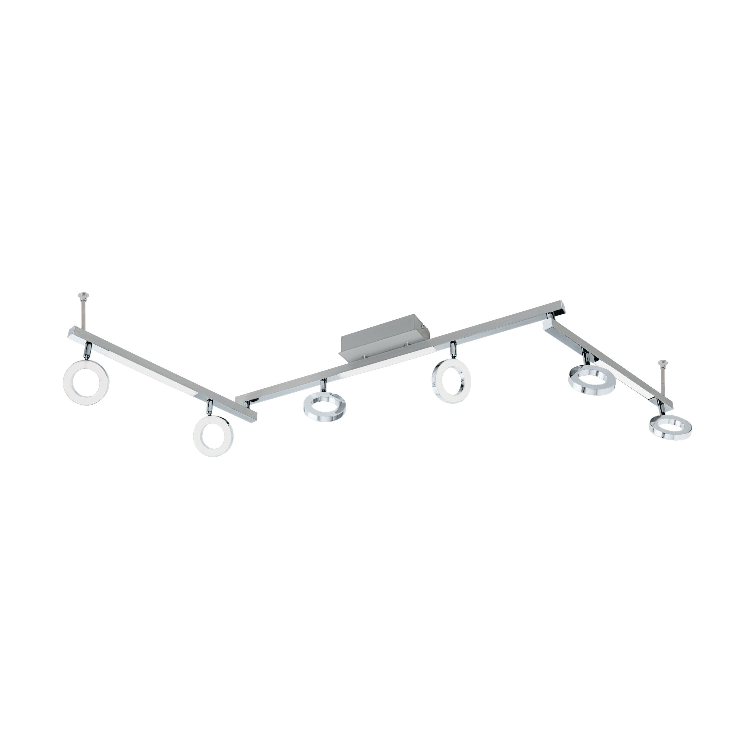 Eglo LED Ceiling Lamp Cardillo, 6-Light Ceiling Spotlight, Aluminium