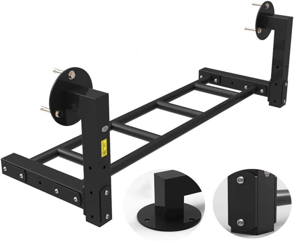 Hua Heavy-Duty Wall-Mounted Horizontal Bar, Safety Steel, Home Gym Multi-Purpose Muscle Strength Training Equipment, Load 300kg, Length 98cm/211cm/314cm (Size : 98x32x35cm)