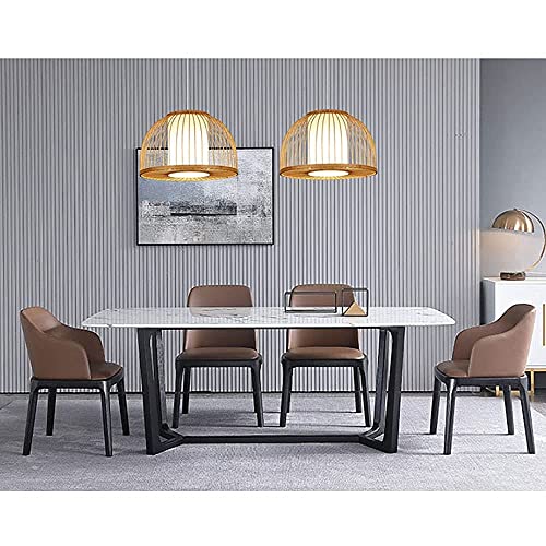 Iluminación Colgante de Bambú estilo sudeste asiático con pantalla de ratán 5