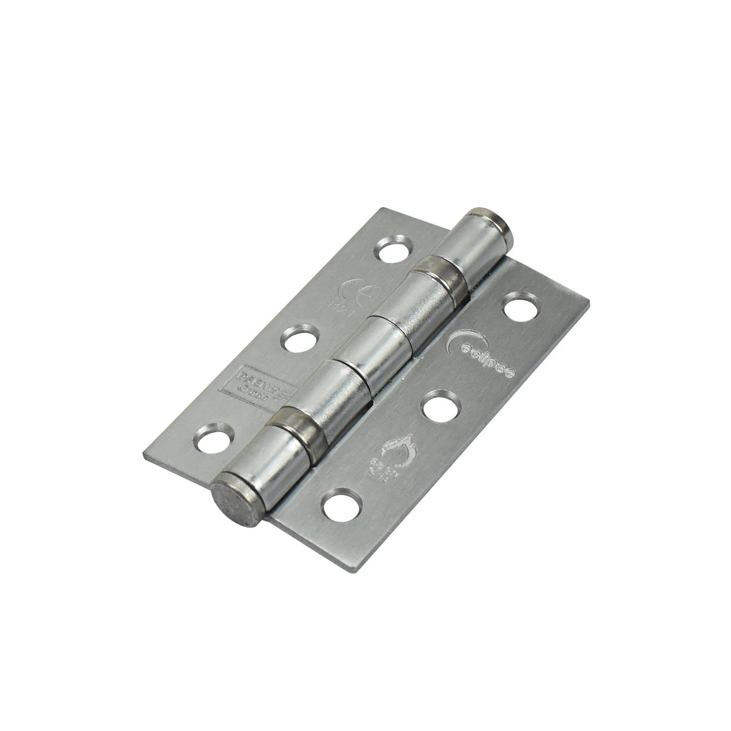 Eclipse 3 Inch (76mm) Internal Ball Bearing Stainless Steel Hinge - Satin Chrome (Sold in Pairs)