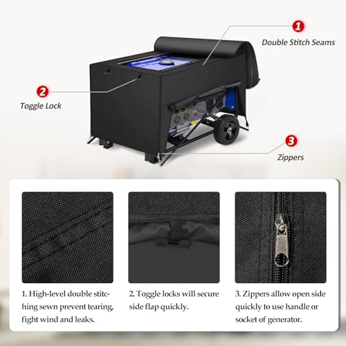 image for Porch Shield Generator Covers Running - Heavy Duty Waterproof Generato