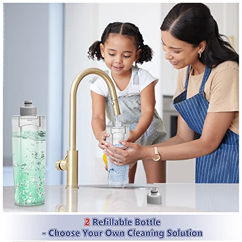 Microfibre Spray Mops for Floor Cleaning - MEXERRIS Wood Floor Mop with Spray 4x Reusable Washable Pads Dust Wet Dry Mops with 2x Bottles, Flat Mop for Wood Hardwood Laminate Tiles - Image 6