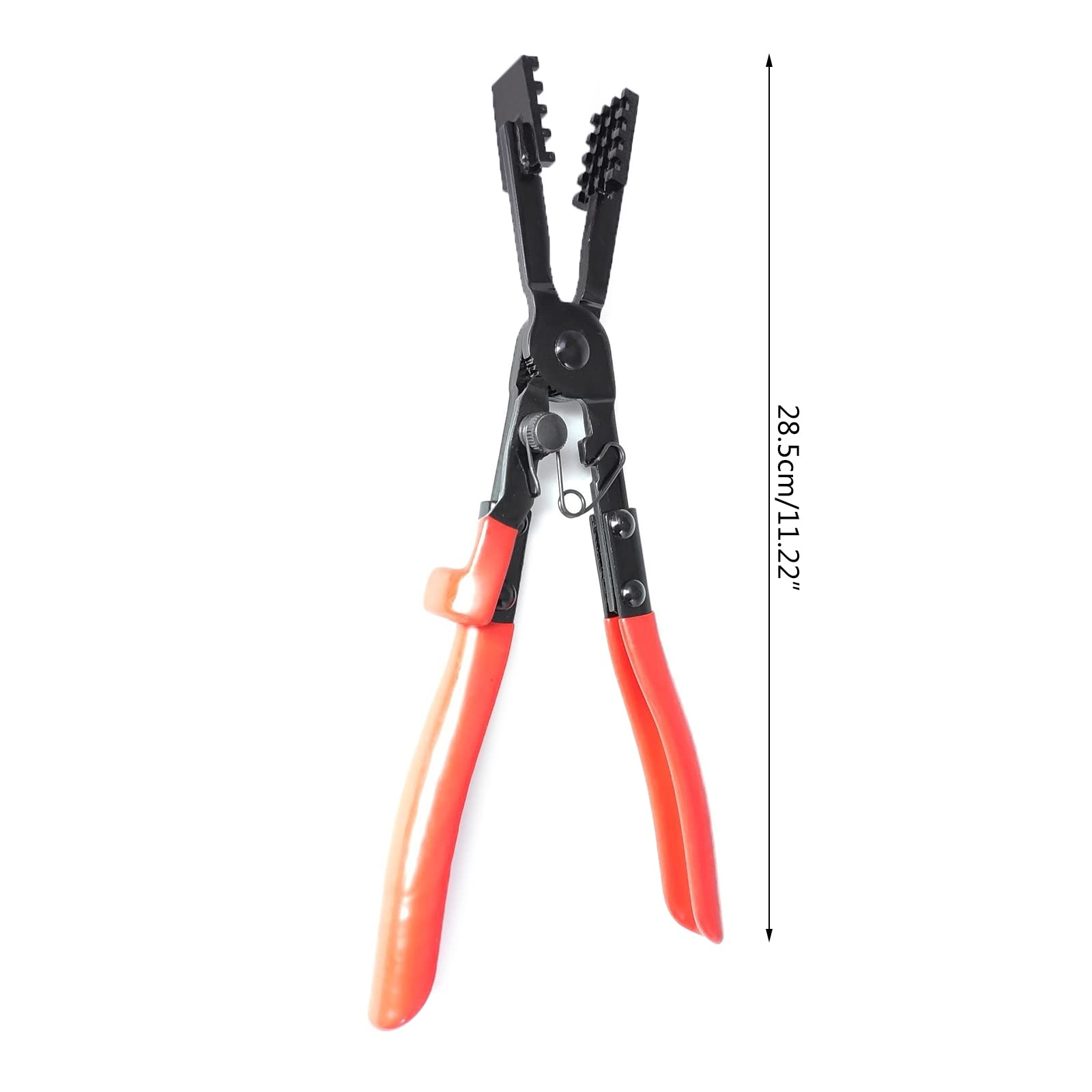 Alicates de abrazadera de manguera de metal texturizado, mango corto, abrazadera de manguera extendida para reparación de coche, herramienta de extracción de alicates de mano
