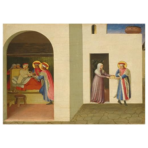Fra Angelico: The Healing of Palladia by Saint Cosmas and Saint Damian. Fine Art Print/Poster (42cm x 29.7cm)