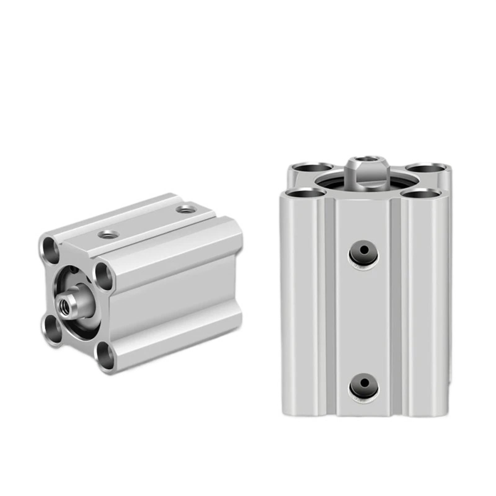 RCGKNNMUZ CDQ2B Compact Cylinder Double Acting Thin CDQ2B12 CDQ2B16 CDQ2B20 1Pcs(Stroke 40mm,Bore 20mm)