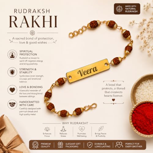 Image of PersonalisedRakhi For Brother | Best & TrendyRakhi for bhai | Customized nameRakhi for Rakshabandhan