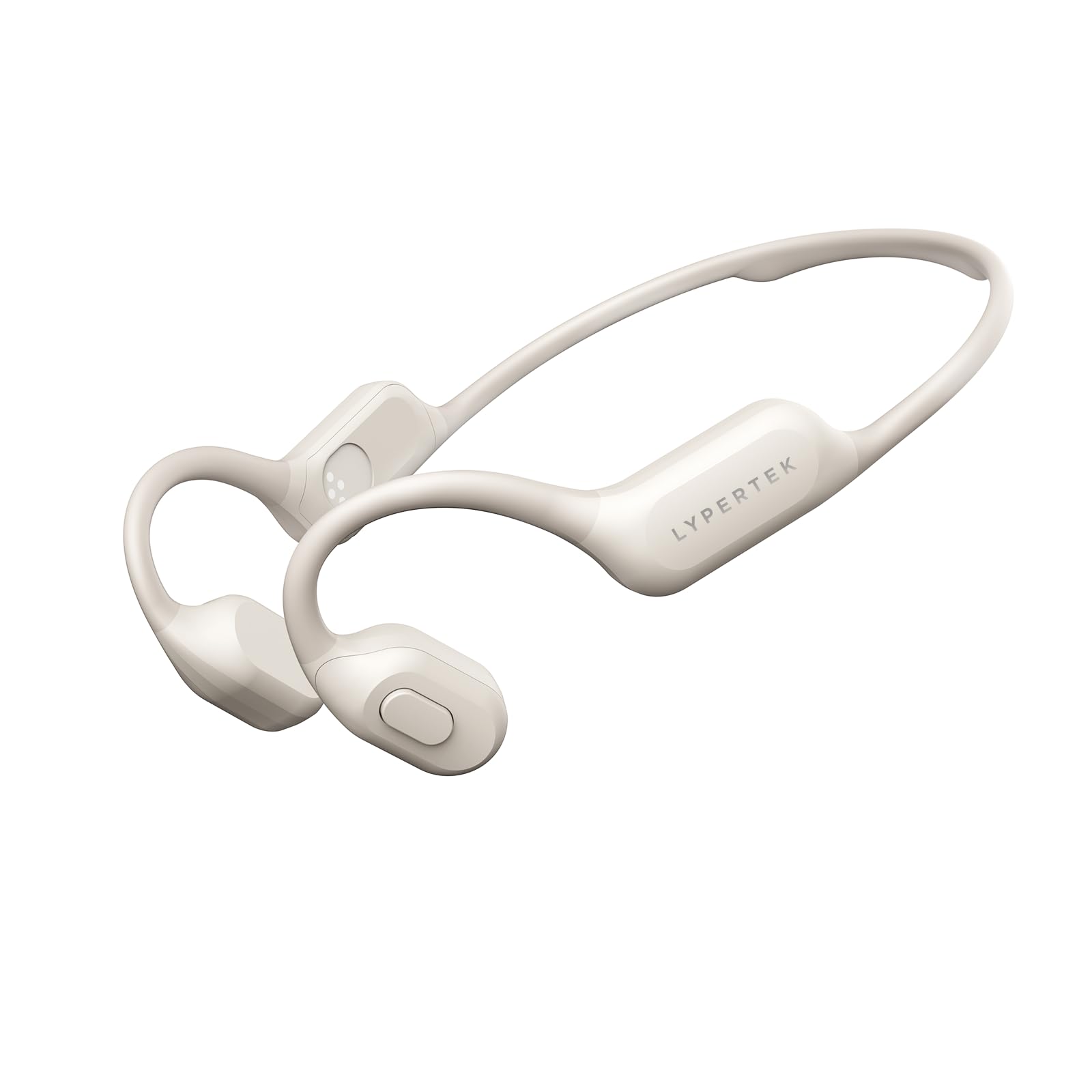 bone conduction headphones beige lypertek ip68 waterproof