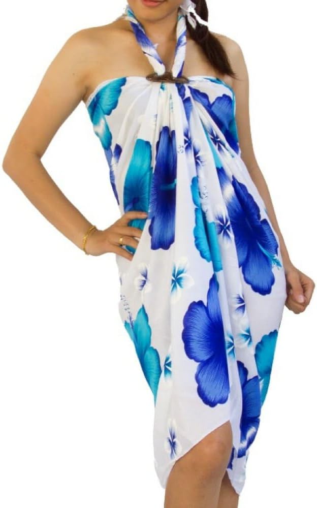 CHAINUPON Womens Beach Pareos Sarong Sheer Long Swimsuit Cover Ups Bikini Wrap Skirt - Image 3