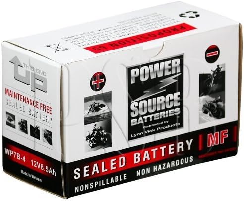 GT7B-4, YT7B-BS, YT7B-4, PT7B-4, UT7B-4, GT7B4 Replacement Battery 125cca High Performance WP7B-4 Sealed AGM for Yamaha, Ducati, Kawasaki, Suzuki, Triumph, BRP, Can-Am Motorcycle, Scooter, ATV, Quad