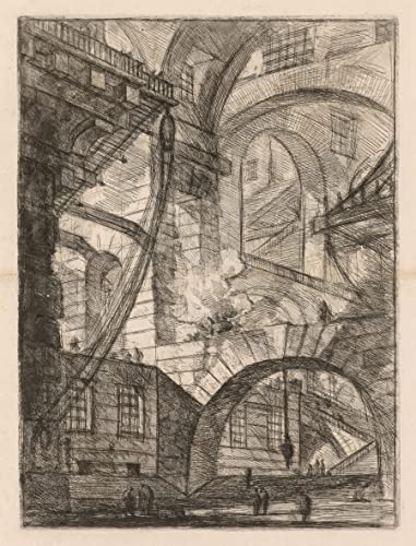 Tableau Toile Affiches d'Art Piranesi pour un salon style galerie